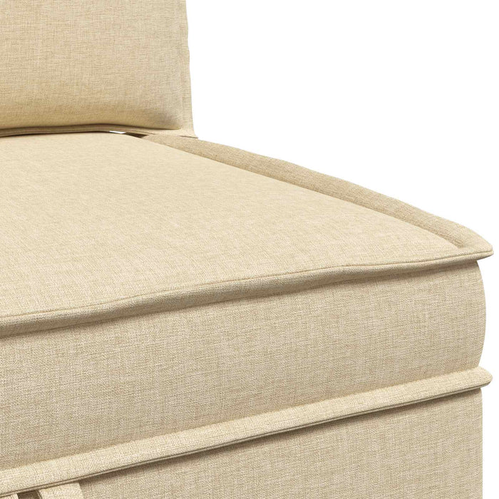 Set de canapea modulară cu spațiu de stocare 4 pcs Crem WALTI
