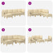 Set de canapea modulară cu spațiu de stocare 5 pcs Crem - WALTI WALTI