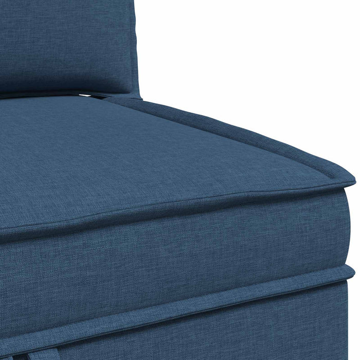 Set de canapea modulară cu spațiu de stocare 4 pcs albastru WALTI