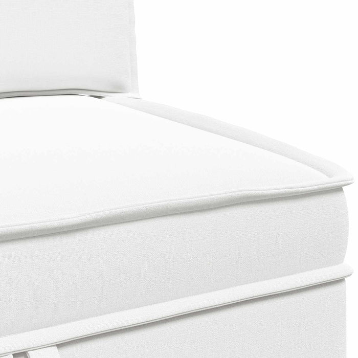 Set de canapea modulară cu spațiu de stocare 4 pcs Alb Țesătură WALTI