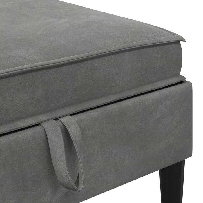 Set de mobilier pentru living cu pernă 5 pcs Gri închis Catifea WALTI