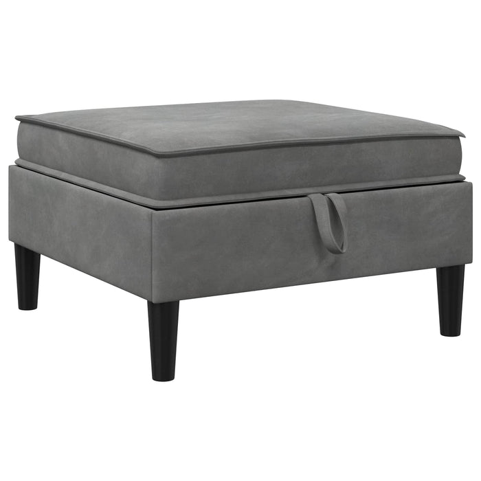 Set de mobilier pentru living cu pernă 6 pcs Gri închis Catifea WALTI
