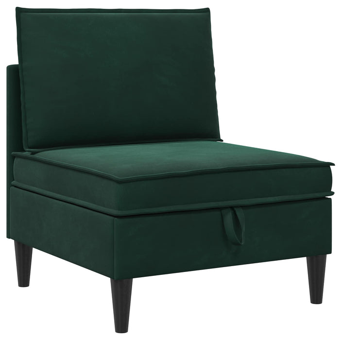 Set de mobilier pentru living 4 pcs Verde închis Catifea WALTI