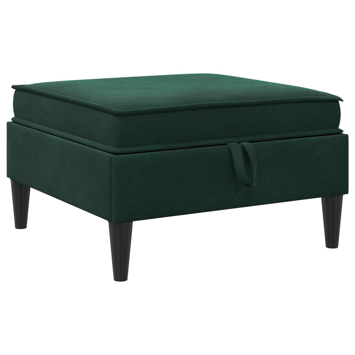 Set de mobilier pentru living 4 pcs Verde închis Catifea WALTI