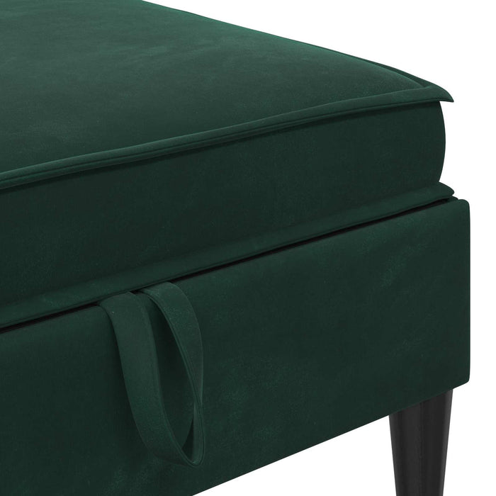 Set de mobilier pentru living 5 pcs Verde închis Catifea WALTI