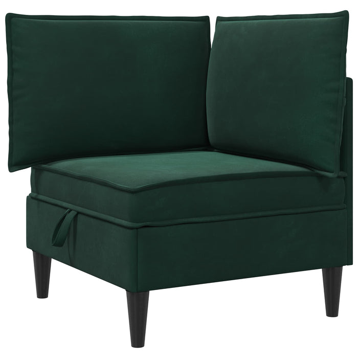 Set de mobilier pentru living 6 pcs Verde închis Catifea WALTI