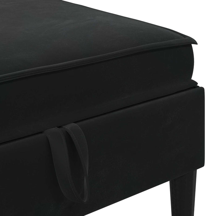 Set de mobilier pentru living cu pernă 6 pcs Negru Catifea WALTI