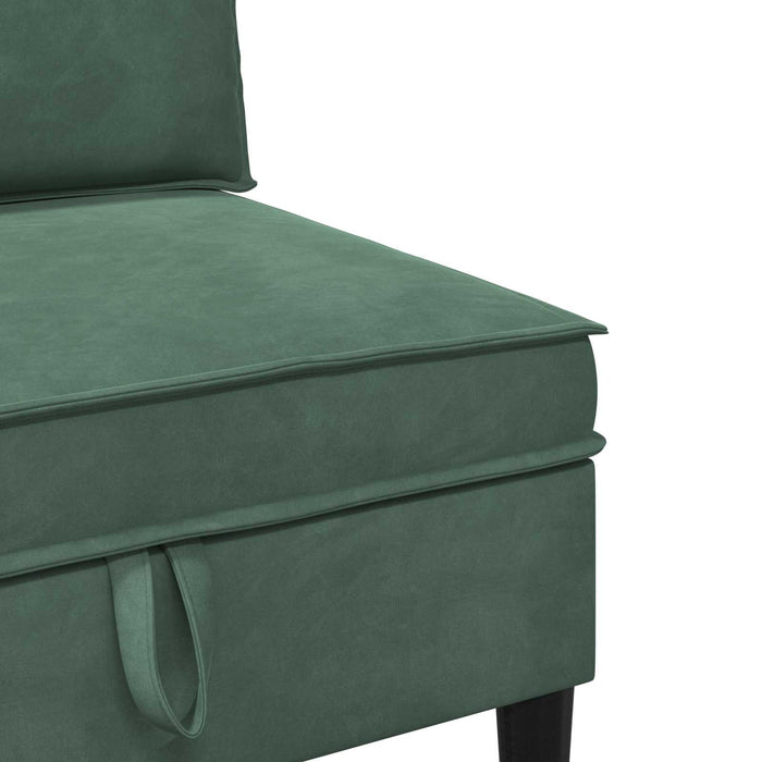 Set de mobilier pentru living 3 pcs Verde Mării Catifea WALTI