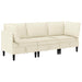 Set de mobilier pentru living 3 pcs Crem Țesătură - WALTI WALTI