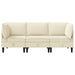 Set de mobilier pentru living 3 pcs Crem Țesătură - WALTI WALTI
