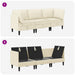 Set de mobilier pentru living 3 pcs Crem Țesătură - WALTI WALTI