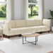 Set de mobilier pentru living 4 pcs Crem Țesătură - WALTI WALTI