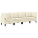 Set de mobilier pentru living 4 pcs Crem Țesătură - WALTI WALTI