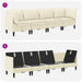 Set de mobilier pentru living 4 pcs Crem Țesătură - WALTI WALTI