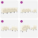 Set de mobilier pentru living 4 pcs Crem Țesătură - WALTI WALTI