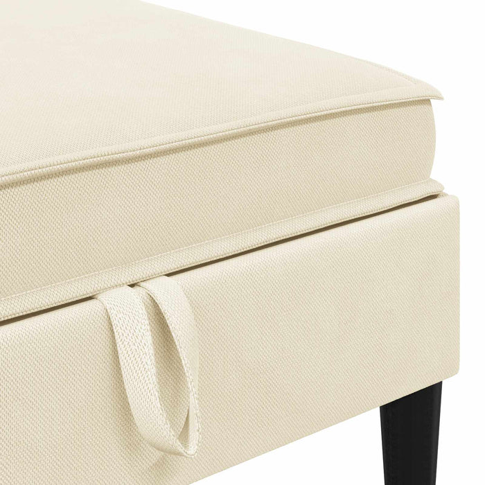 Set de mobilier pentru living 5 pcs Crem Țesătură - WALTI WALTI