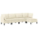Set de mobilier pentru living 5 pcs Crem Țesătură - WALTI WALTI