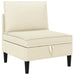 Set de mobilier pentru living 5 pcs Crem Țesătură - WALTI WALTI