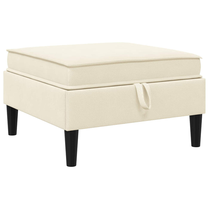 Set de mobilier pentru living 5 pcs Crem Țesătură - WALTI WALTI