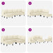 Set de mobilier pentru living 5 pcs Crem Țesătură - WALTI WALTI