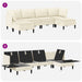 Set de mobilier pentru living 6 pcs Crem Țesătură - WALTI WALTI