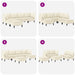 Set de mobilier pentru living 6 pcs Crem Țesătură - WALTI WALTI