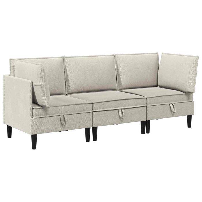 Set de mobilier pentru living 3 pcs Ovăz Țesătură - WALTI WALTI