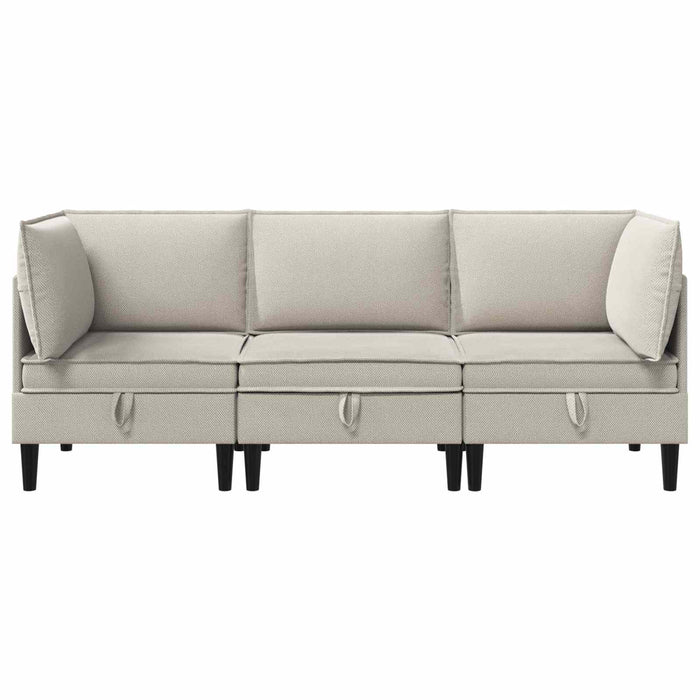 Set de mobilier pentru living 3 pcs Ovăz Țesătură - WALTI WALTI