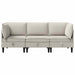Set de mobilier pentru living 3 pcs Ovăz Țesătură - WALTI WALTI