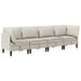 Set de mobilier pentru living 4 pcs Ovăz Țesătură - WALTI WALTI