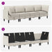 Set de mobilier pentru living 4 pcs Ovăz Țesătură - WALTI WALTI