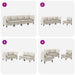 Set de mobilier pentru living 4 pcs Ovăz Țesătură - WALTI WALTI