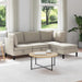 Set de mobilier pentru living 4 pcs Ovăz Țesătură - WALTI WALTI