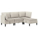 Set de mobilier pentru living 4 pcs Ovăz Țesătură - WALTI WALTI