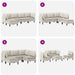 Set de mobilier pentru living 5 pcs Ovăz Țesătură - WALTI WALTI