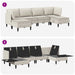 Set de mobilier pentru living 6 pcs Ovăz Țesătură - WALTI WALTI