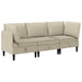Set de mobilier pentru living 3 pcs Nisipiu Țesătură - WALTI WALTI