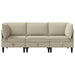 Set de mobilier pentru living 3 pcs Nisipiu Țesătură - WALTI WALTI