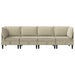 Set de mobilier pentru living 4 pcs Nisipiu Țesătură - WALTI WALTI