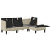 Set de mobilier pentru living 4 pcs Nisipiu Țesătură - WALTI WALTI