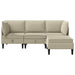 Set de mobilier pentru living 4 pcs Nisipiu Țesătură - WALTI WALTI