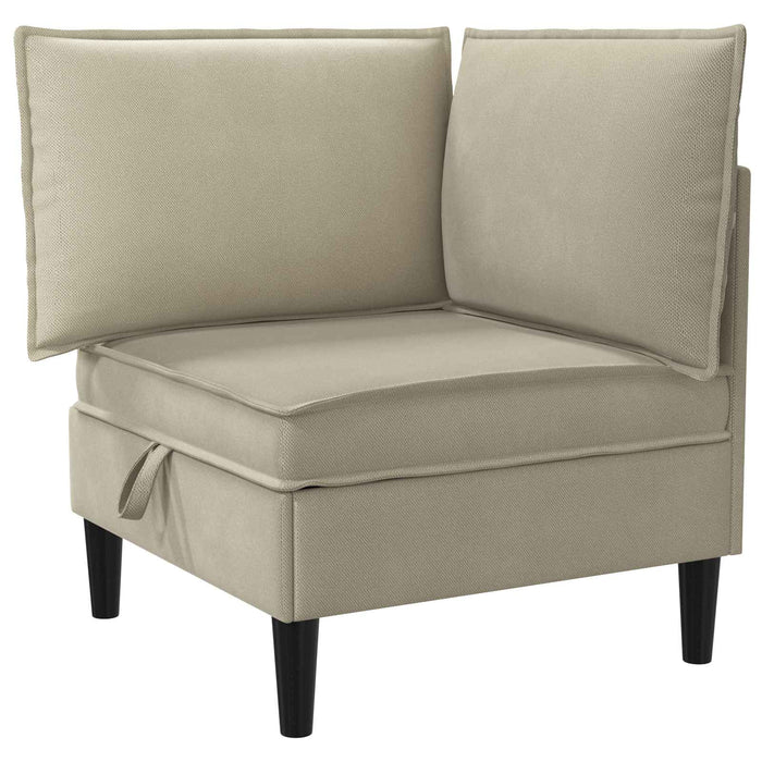 Set de mobilier pentru living 5 pcs Nisipiu Țesătură - WALTI WALTI