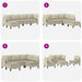 Set de mobilier pentru living 5 pcs Nisipiu Țesătură - WALTI WALTI