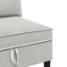 Set de mobilier pentru living 4 pcs Gri deschis Țesătură - WALTI WALTI