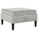 Set de mobilier pentru living 4 pcs Gri deschis Țesătură - WALTI WALTI