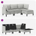 Set de mobilier pentru living 4 pcs Gri deschis Țesătură - WALTI WALTI