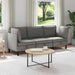 Set de mobilier pentru living 3 pcs Gri închis Țesătură - WALTI WALTI
