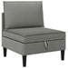 Set de mobilier pentru living 5 pcs Gri închis Țesătură - WALTI WALTI
