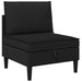 Set de mobilier pentru living 3 pcs Negru Țesătură - WALTI WALTI