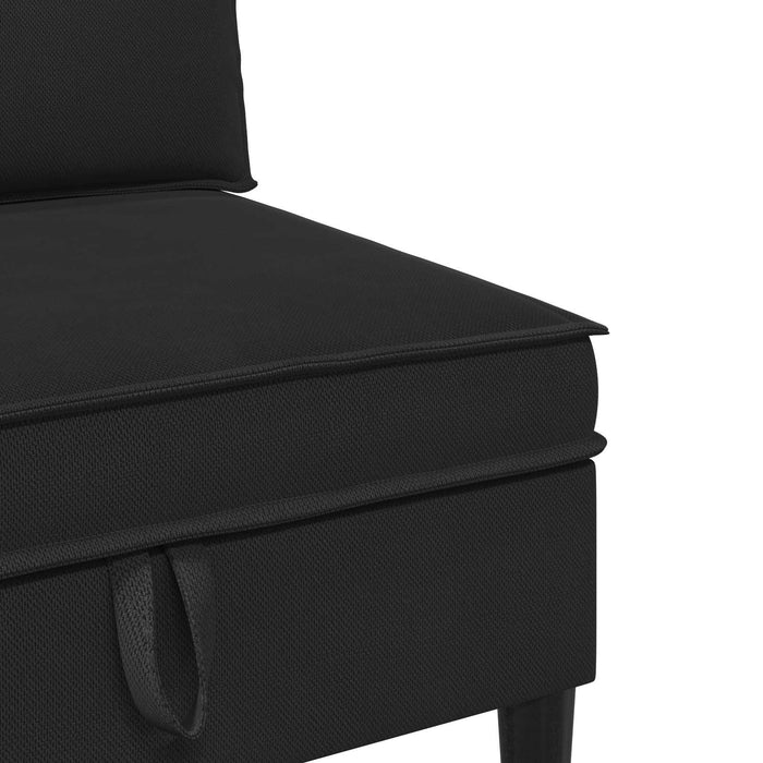 Set de mobilier pentru living 4 pcs Negru Țesătură - WALTI WALTI